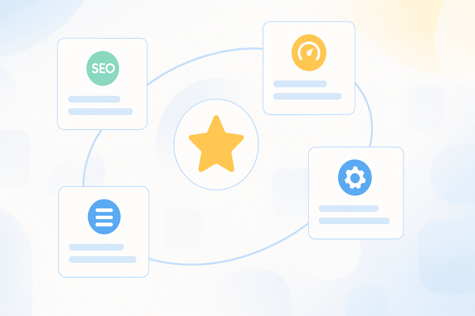 Comparison grid of logos and feature icons from popular review widget tools